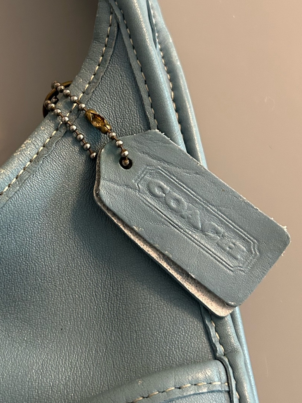 Glacier blue Vintage Coach Ergo Pocket Zip Bag 9033 - Picture 11 of 11